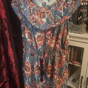 Xhilaration Multicolor Floral Romper